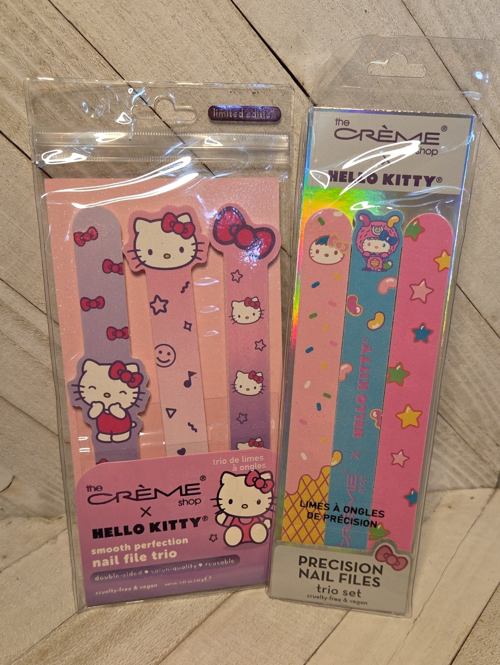NWT Hello Kitty x The Creme Shop Nail Files Two Sets